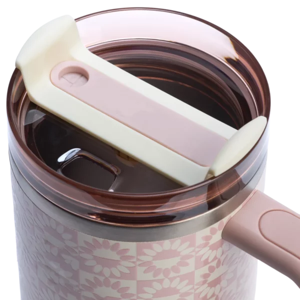 Stainless Steel Straw Tumbler with Handle – Leak-Proof & Insulated - Image 3